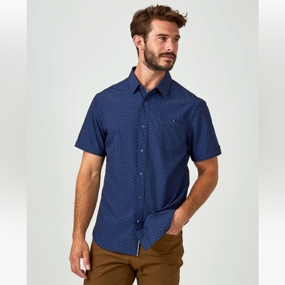 7 Diamonds Denim Button Up | SIZE L - Picture 1 of 4